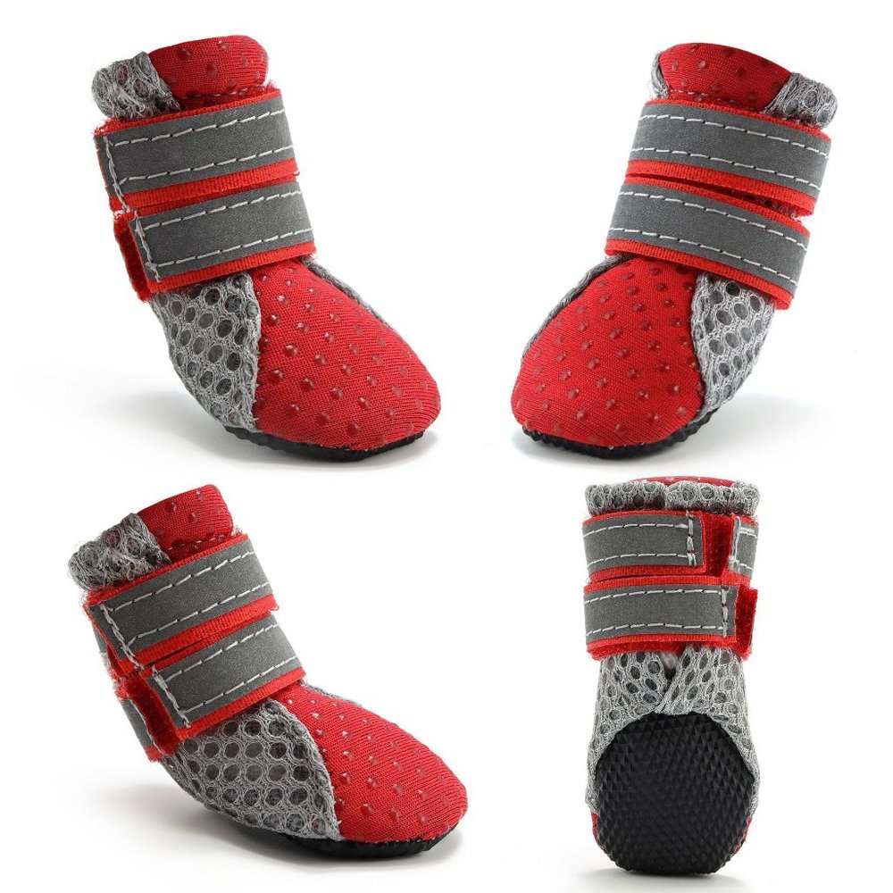 Shoes, Dog and Cat Outdoor Soft Bottom Rain Boots  (Dog and Cat)  (4pcs)